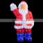 IP65 durable outdoor light up santa with lights for Christmas