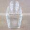 clear color square glass jar