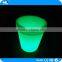 Custom electronic unique plastic LED glowing light round plant pots