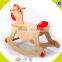 2017 wholesale baby wooden rocking horse cheap kids wooden rocking horse hottest children wooden rocking horse W16D055