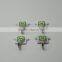 4pcs Durable Mini Adhesive Plastic/Metal Wall Hook with Sticker