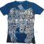 Latest fashion 2014 summer Men T-shirt printing