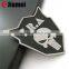 Custom logo 3D PVC Iron On Backing Silicone Rubber Patch