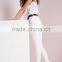 Autumn white high waisted skinny biker ladies jeans OEM service