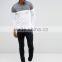 Custom Long Sleeve Button Placket White Contrast Design Men's 100% Cotton Lightweight Knit Slim Fit Casual Polo T-Shirt
