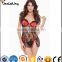 lingerie manufactuer Hot sale sexy women black and red sexy transparent lingerie babydoll