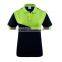Embroidery two-tone polo shirt, t shirt manufacturers
