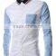 whoelsale cheap mens latest fancy casual shirt with pocket
