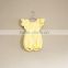 Summer newest design alli baba com Wholesale baby clothes Gingham flutter sleeve baby romper