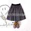 S16252A Autumn children skirt girls' cotton pleated short skirt
