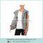 cotton with polyester Oversized hood asymmetrical cut Fleece Vest