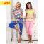 TOP DESIGN WOMEN SUMMER COTTON FANCY SMILE PRINTING TOP AND BERMUDA PAJAMAS