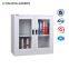 Two Swing Glass Door Steel Small Office Filing Cabinet
