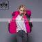 Hot Selling Winter Short Coat Big Real Raccoon Fur Hooded Faux Fur Lined Bomber Jacket For Women