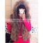 SJ129-01 Natural Raccoon Fur Vests Lady Fashion Knitting European Sleeveless Jackets with Fur Hood