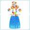 6pcs Set Flower Hula Lei Garland Sexy Hawaiian Grass Skirts HPC-0905