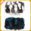 Top quality genuine 100% fox fur hand bag soft fashion leather bag
