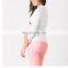 3 Sleeve Tee Shirts Breathable Running Fitness Latest Women Tops White T Shirt