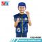Cosplay boys wholesale high quality children police costume