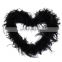 New arrival plumage dyed black ostrich feather boa