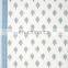 White Turquoise Block Print Bedsheet