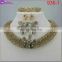 nigeria beads gold color beads necklace african jewelry sets beads fashion jewelry set