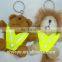 Hot selling cute animal reflective doll in keychain dolls in bulk reflective animal nesting dolls Reflective safety pet