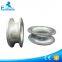 Round wire rope thimble for steel wire ropes