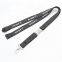 Custom silicone printing Boeing Lanyard with laser logo on detachable clip silicone printing logo work id card holder lanyard