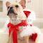 Pet dogs New Year's red cloak hoodies flower cape cats winter Clothes sample free