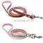 Durable Double Layer Pet PU Collar Leather Leash Training Dog Pulling Rope Pet Neck Chain Pet Supplies