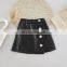 Girls' leather skirts autumn/winter 2020 new Korean baby children's skirts pu little girls western style hip leather skirts