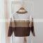 2020 New autumn girls childrens stripe knit sweater