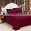 Solid Sheet Sets 100% Polyester Mattress Covers Burgundy Flat Sheet Sets