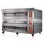 Commercial bread snack machines bakery equipment gas oven with 3 decks 12 trays baking equipment