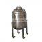 Ethanol extraction machine double jacketed tank with top opening and collection vessel for bho extraction system