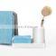 Masthome Towel  Dry Rack Sponge Holder With Round Plastic Kitchen Sink Caddy Organizer  For Storage Brush