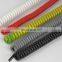 6core extension electrical coiled PU/PUR/TPU spiral spring cable