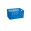 Foldable stacking material box in stock can be equipped with caster turnover box with aerial crane