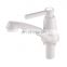 White Plastic Basin Bathroom deck mount Water Faucet