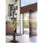 Contemporary Main Entrance Walnut Bronze Wooden Large Pivot Doors