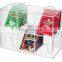 Clear Acrylic Stackable Tea Bag Organizer Rack Plastic Tea Bag Holder Storage for Home, Office