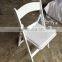 Factory supply plastic resin italian design plastic chair white wedding folding chair