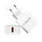 2022 QC3. 0 single USB mobile phone fast charger 5v2A power adapter European and American Standard fast charging wall charging