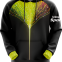 Customized Sublimation Hoodie of Black Strings with Ginkgo Leaf Pattern