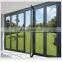 2021 folding door outdoor terrace balcony aluminum alloy sliding folding glass door aluminum alloy triple glass door and window