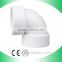white pvc sch40 y tee pipe branch fitting