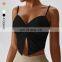 Fashion Yoga Workout Top Wholesalers Gym Wear Sportswear Front Cross Strapped Bra Crop Top Hot Sexy Sports Bra For Women Fitness