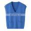 Wholesale Luxury Women's Knitted Plain Vest Solid V-Neck Collar Cashmere Waistcoat Elegant Luxury Collection