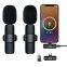 Portable Wireless Lapel Microphone Professional Podcast multimedia HD Rechargeable microphone for Iphone Android